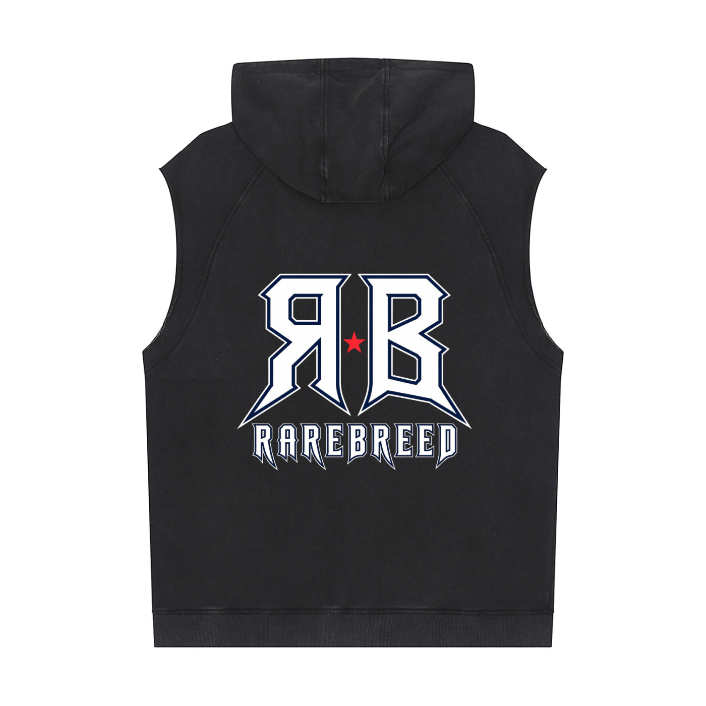 RARE BREED Snow Washed Sleeveless Hoodie