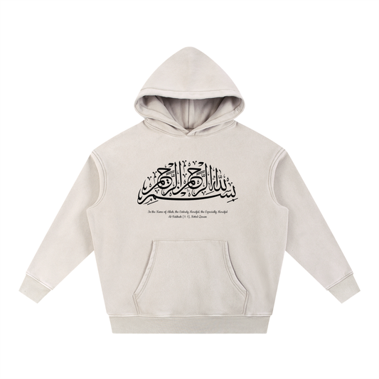 Snow Wash Fleece Oversize Hoodie