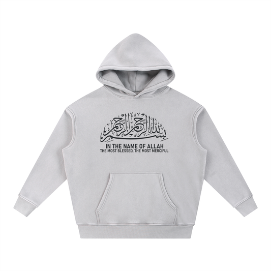 Snow Wash Fleece Oversize Hoodie