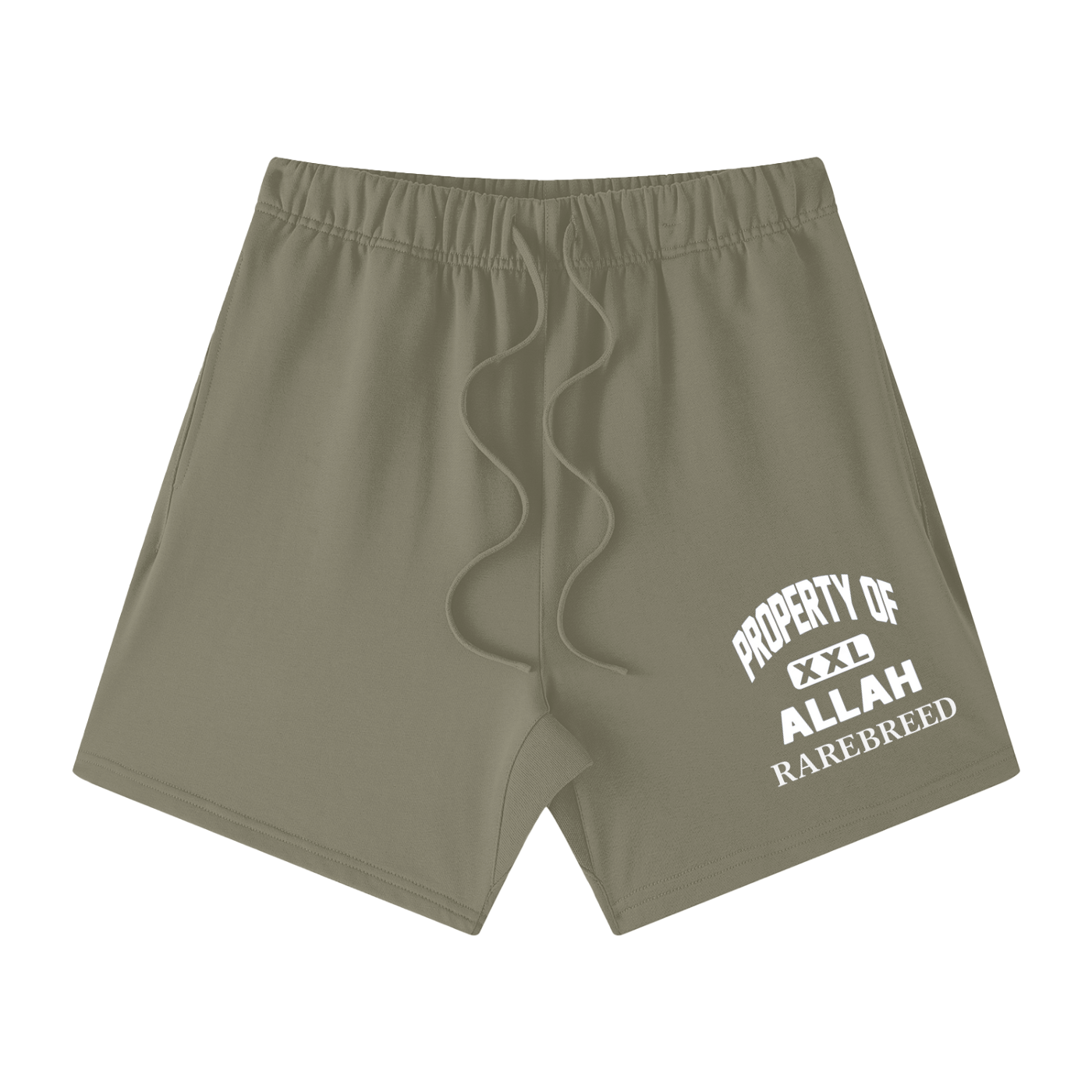RARE BREED Unisex Earth Tone Loose Fit Cotton Shorts