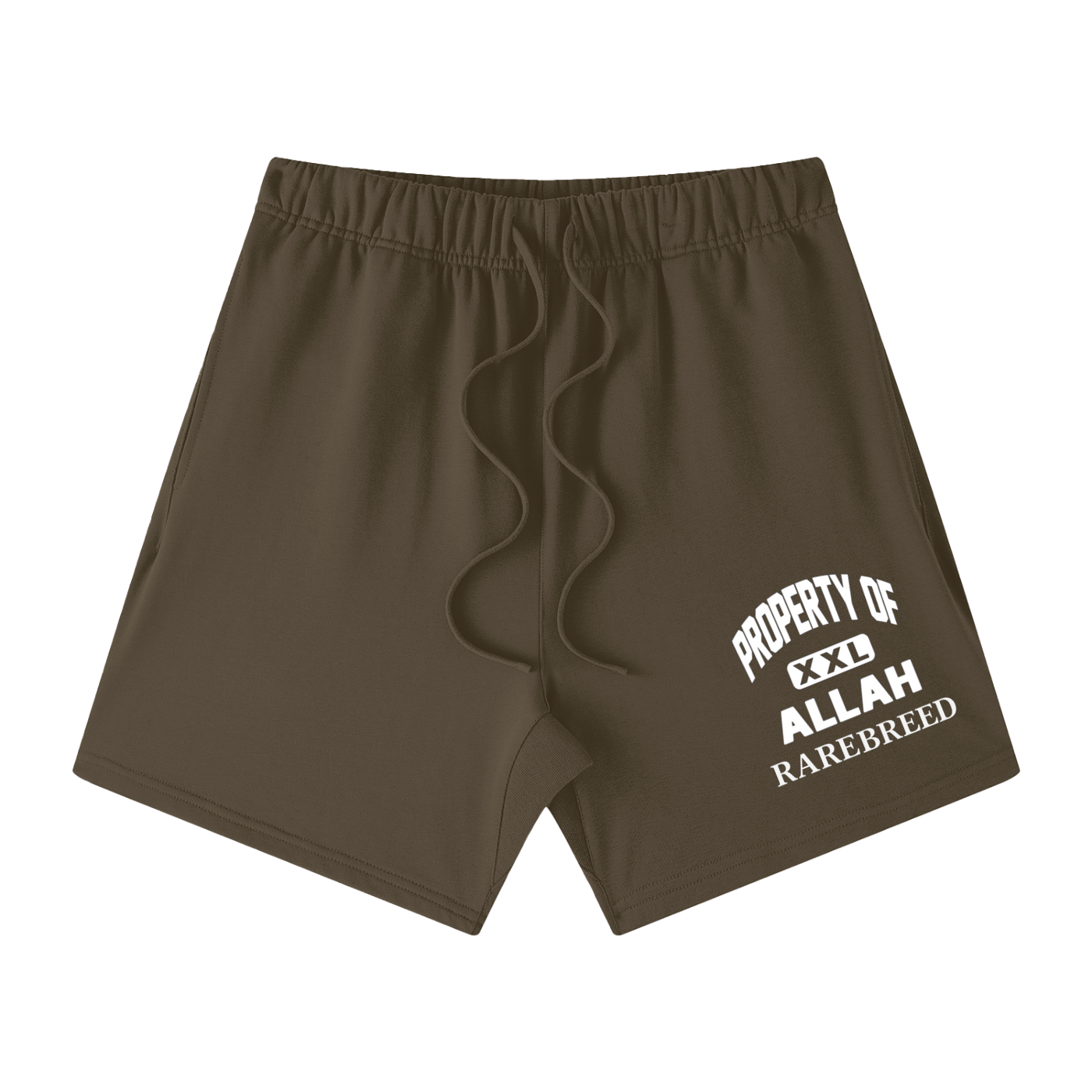 RARE BREED Unisex Earth Tone Loose Fit Cotton Shorts