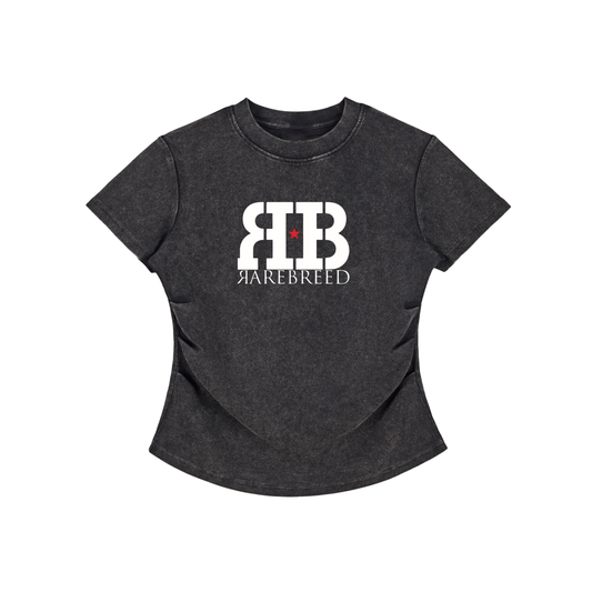 Rare Breed Vintage Washed Bodycon Cotton T-Shirt